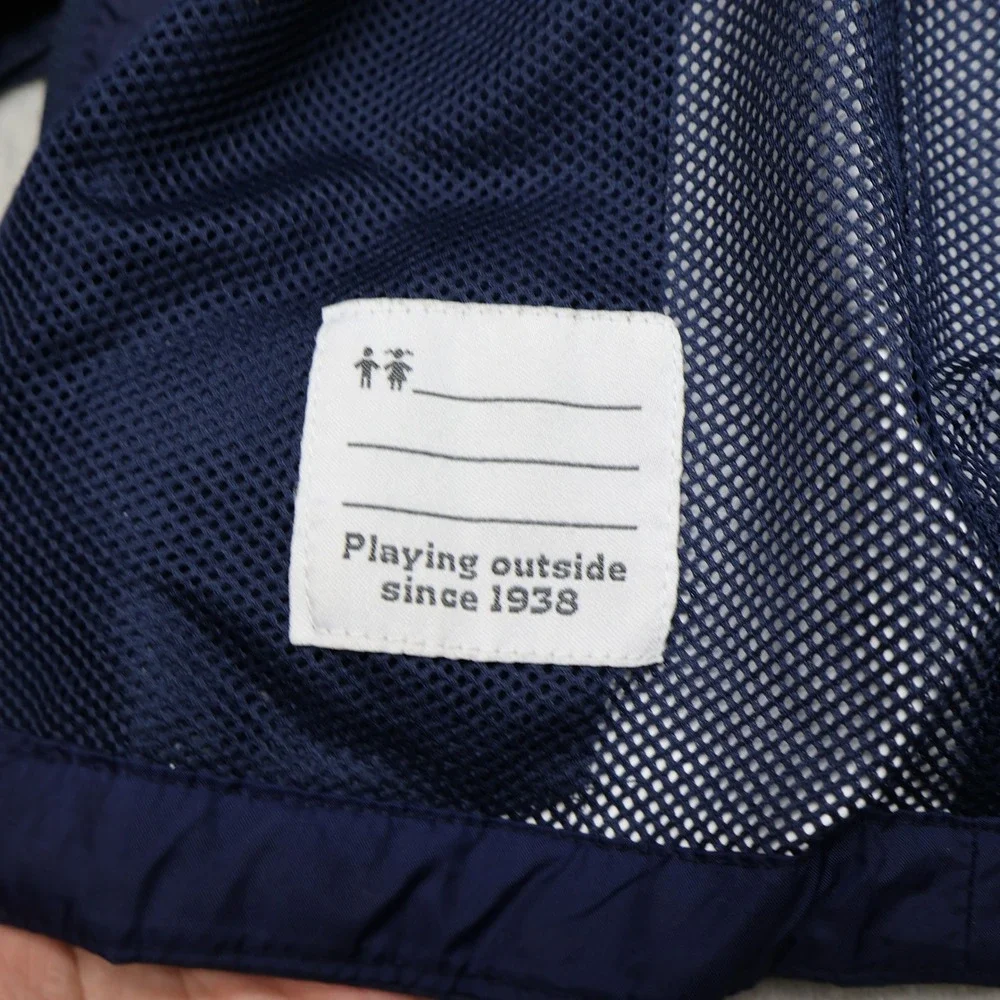 Columbia Jacket Boys Medium 10/12 Blue Watertight Rain Wind Waterproof Hooded